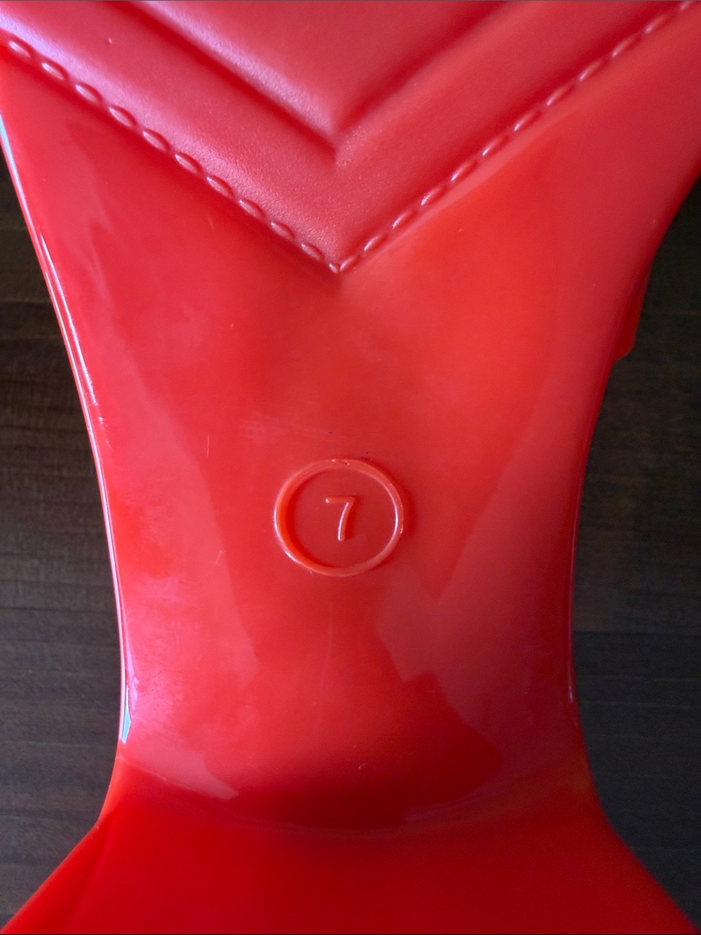Orange Slide Block Heel Sandals - Picture 7 of 11